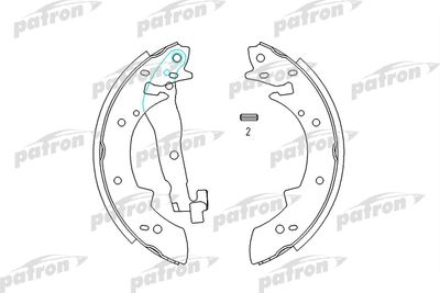 PATRON PSP173 Тормозные колодки барабанные  для BMW 3 (Бмв 3)