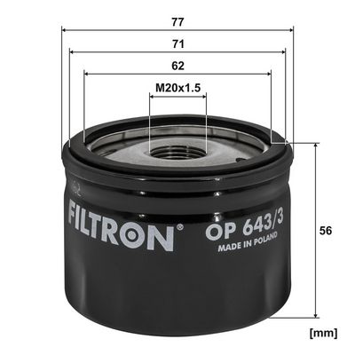 FILTRU ULEI FILTRON OP6433 1