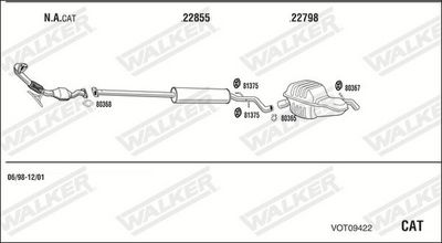Изпускателна система WALKER VOT09422