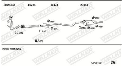 Изпускателна система WALKER OP30182