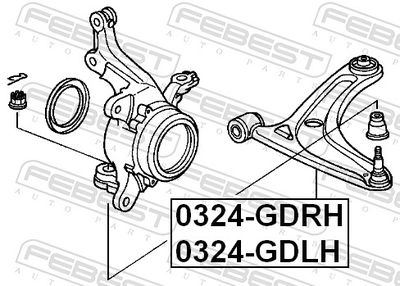 Control/Trailing Arm, wheel suspension 0324-GDLH