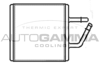 Теплообменник, отопление салона AUTOGAMMA 104878 для MAZDA MX-3