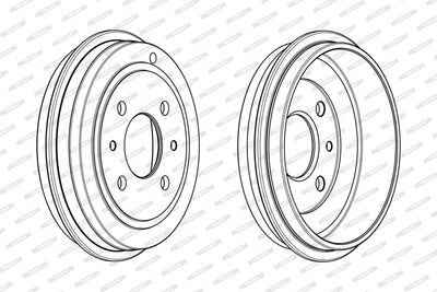 BREMSTROMMEL FERODO FDR329005 2