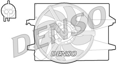 Вентилятор, охлаждение двигателя DENSO DER10004 для FORD FUSION
