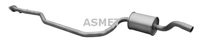 Средний глушитель выхлопных газов ASMET 07.150 для FORD PUMA