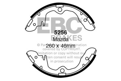 Комплект тормозных колодок EBC Brakes 5256 для ASIA MOTORS ROCSTA