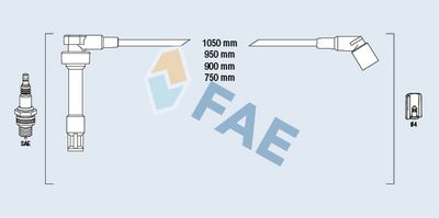 комплект запалителеи кабели FAE 85945