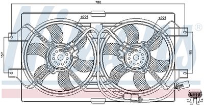 VENTILATOR RADIATOR NISSENS 85386 4