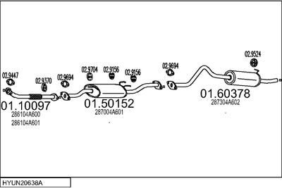 SISTEM DE ESAPAMENT MTS HYUN20638A014736