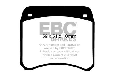 Комплект тормозных колодок, дисковый тормоз EBC Brakes DP128 для RILEY ELF