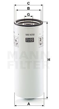 Bränslefilter MANN-FILTER WK 9058