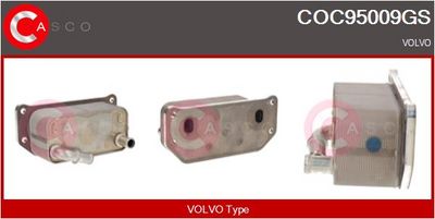 Olejový chladič, motorový olej CASCO COC95009GS