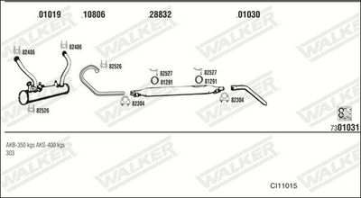 Изпускателна система WALKER CI11015