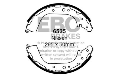 Комплект тормозных колодок EBC Brakes 6535 для NISSAN NAVARA