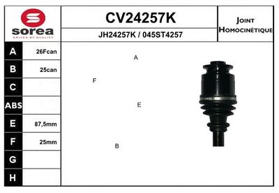 GELENKSATZ ANTRIEBSWELLE