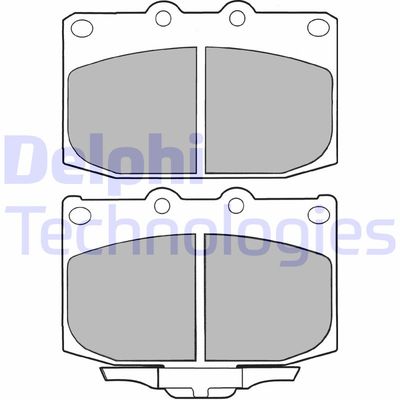 Комплект тормозных колодок, дисковый тормоз DELPHI LP1060 для MAZDA RX-7