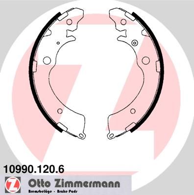 Комплект тормозных колодок ZIMMERMANN 10990.120.6 для SUZUKI CARRY