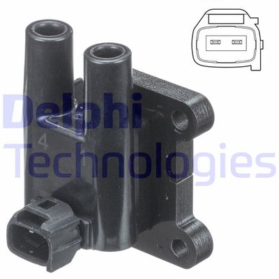 Катушка зажигания DELPHI GN10840-12B1 для HYUNDAI MATRIX