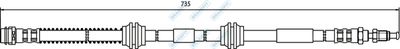 APEC Brake Hose BHO4198