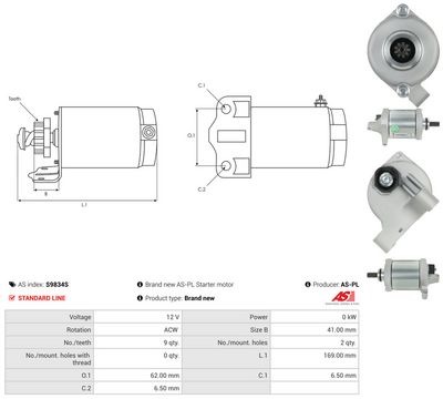 STARTER AS-PL S9834S 4