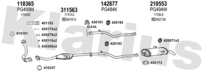 Układ wydechowy KLARIUS 631203E