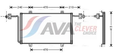CONDENSATOR CLIMATIZARE AVA Clever Choice RT5278