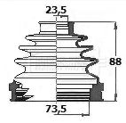 Bellow, drive shaft Borg & Beck BCB6133