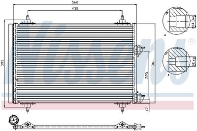 CONDENSATOR CLIMATIZARE NISSENS 94570 5