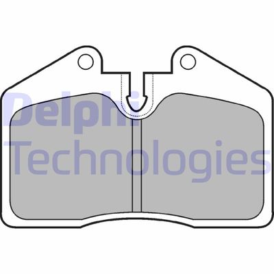 Комплект тормозных колодок, дисковый тормоз DELPHI LP672 для FERRARI 456