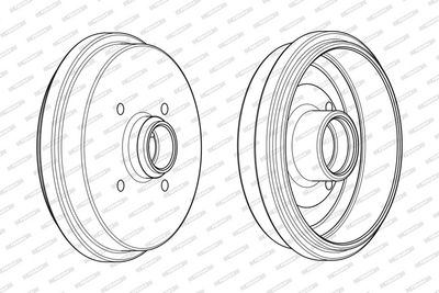 BREMSTROMMEL FERODO FDR329705 2