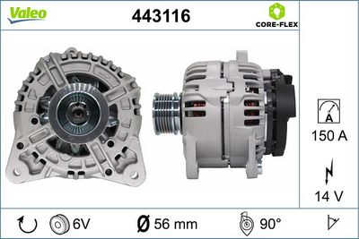 генератор VALEO 443116