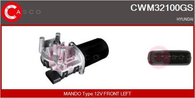 CASCO CWM32100GS Двигатель стеклоочистителя  для HYUNDAI (Хендай)