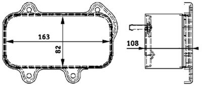 RADIATOR ULEI ULEI MOTOR MAHLE CLC39000P 1