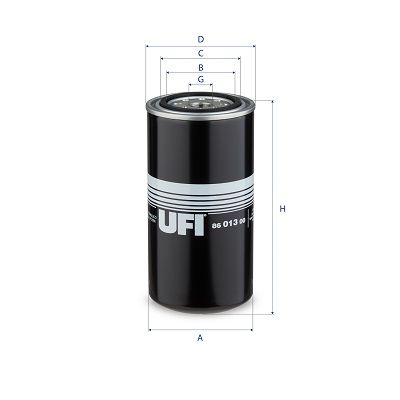 Hydraulisch filter (geschroefd) past: SCHULZ SRP 1040, SRP 1050, SRP 1060, SRP 1075, SRP 2060, SRP 2075, SRP 3060E