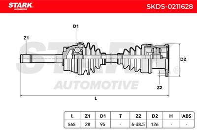 полуоска STARK SKDS-0211628