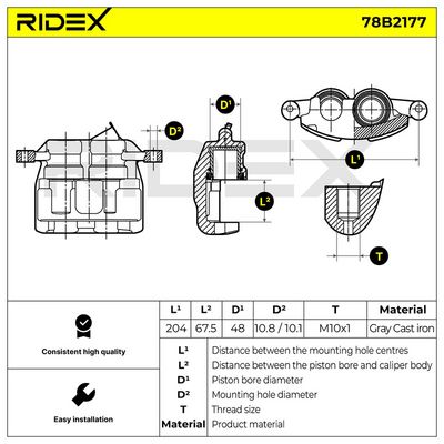 спирачен апарат RIDEX