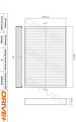 FILTER INNENRAUMLUFT DR!VE+ DP1110120020 0