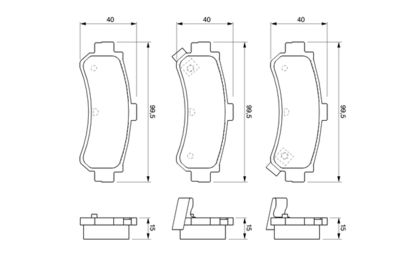 Brake Pad Set, disc brake 0 986 424 734