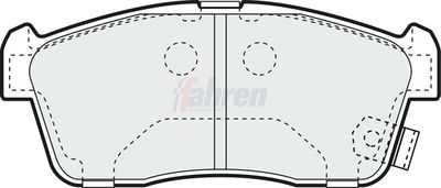 Fahren Brake Pad Set, disc brake FBP3148