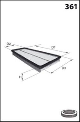 LUFTFILTER LUCAS LFAF689 1