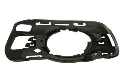 Voorbumper afdekking Voor Rechts (met mistlampgaten, black-matt, AVANTGARDE) past: MERCEDES C-KLASA W204 01.07-03.11