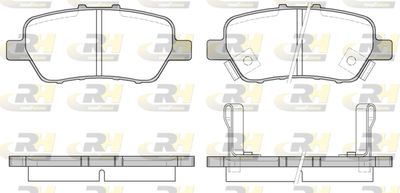 Комплект тормозных колодок, дисковый тормоз ROADHOUSE 21330.02 для HONDA (GAC) ODYSSEY