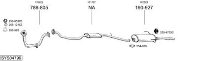 ABGASANLAGE BOSAL SYS04799