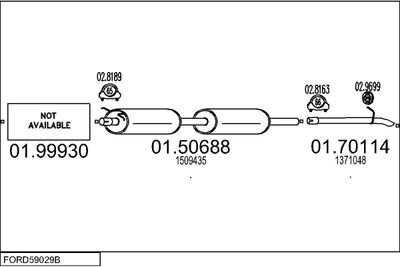 SISTEM DE ESAPAMENT MTS FORD59029B030420