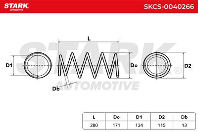 пружина за ходовата част STARK SKCS-0040266