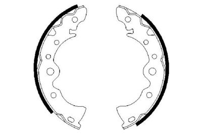 BOSCH Bremsbackensatz