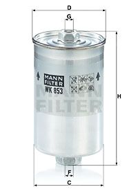 Топливный фильтр MANN-FILTER WK 853 для FORD SIERRA