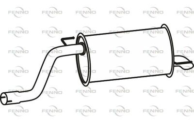 Глушитель выхлопных газов конечный FENNO P22027 для FIAT 500L