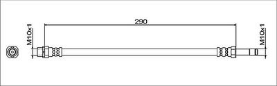 спирачен маркуч METZGER AUTOTEILE 4112057