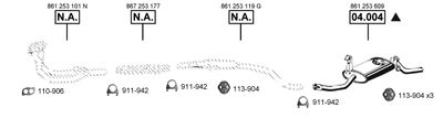 Изпускателна система ASMET VA034700